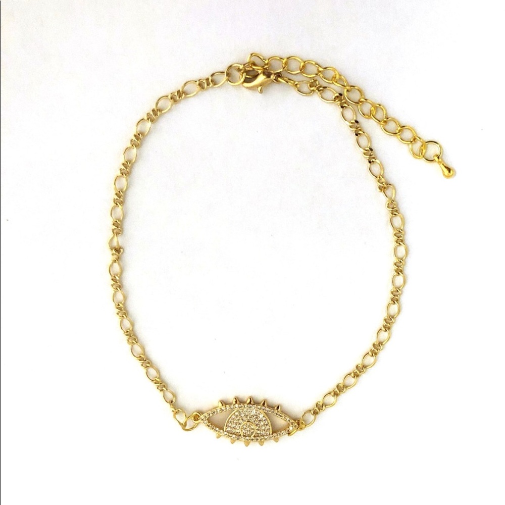 Gold Evil Eye Bracelet